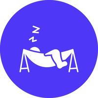 Hammock Thin Line Design vector