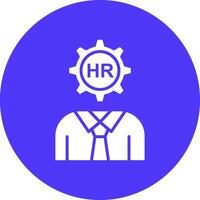 Hr Manager Shadowed Icon Style vector