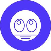 Googly Eyes Gradient Style Icon vector