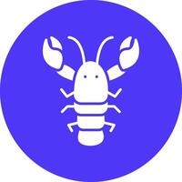Lobster Flat Styled Symbol vector
