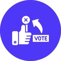 No Vote Dynamic Web Illustration vector