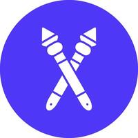 Spear Dark Theme Element vector