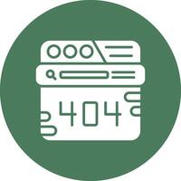 404 Error Mobile Ready Icon vector