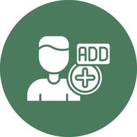 Add Friend 3D Styled Symbol vector
