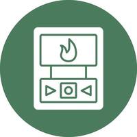Fire Alarm Thin Line Design vector