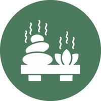 Hot Stone Clean Web Element vector