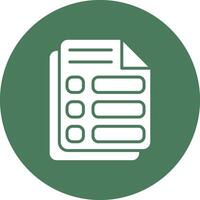 List Rounded Line Illustration vector
