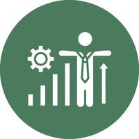 Personal Growth Stylized Tech Element vector