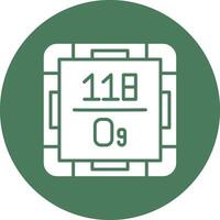 Oganesson Pixel Perfect Design vector