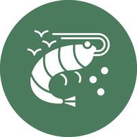 Prawn Interactive Icon Badge vector