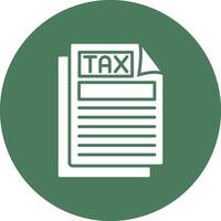 Tax Document Graphic Interface Asset vector
