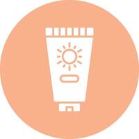 Sun Cream Detailed Line Sketch vector