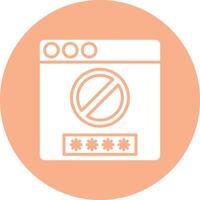 Access Denied Geometric Shape Symbol vector