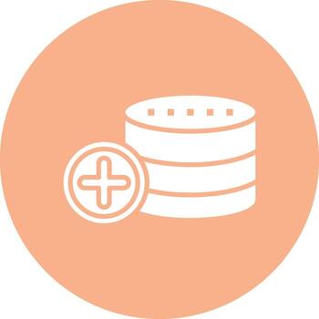 base de datos monocromo ui visual vector