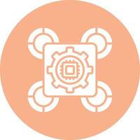 Drone Frame Icon vector