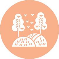 Hill Gradient Style Icon vector