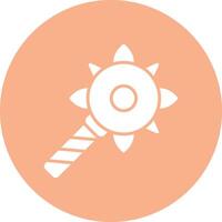 Mace Frame Icon vector