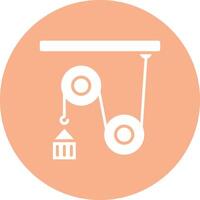 Pulley Neon Graphic Style vector