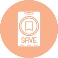 Save Mono Icon Symbol vector