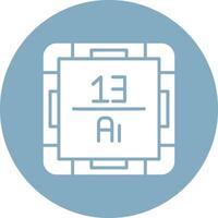 Aluminium Minimalist Graphic vector