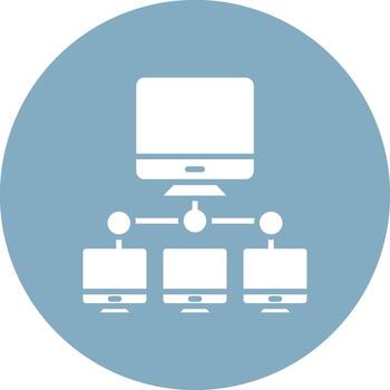 Computer Networks Vibrant UI Element vector