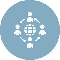 Team Communication Clean Shape Symbol vector