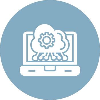 Edge Computing Gradient Style Icon vector