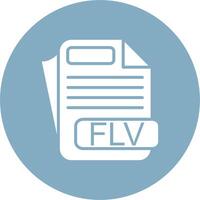 FLV File Format Web Ready Graphic vector
