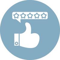 Review Gradient Style Icon vector