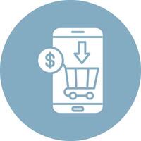 Shopping Online Vibrant UI Element vector