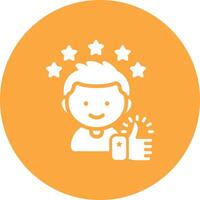 Best Customer Experience Minimal Outline Artwork vector