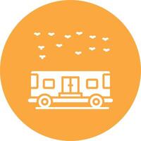 Bus Thin Line Design vector