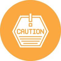Caution Bold App Illustration vector