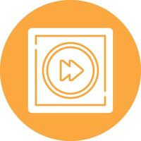 Fast Forward Smooth Gradient Icon vector