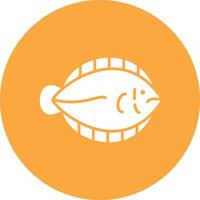 Flounder Responsive Icon Badge vector