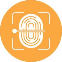 Fingerprint Sensor Interactive UI Graphic vector