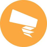Folded Ribbon Color Enhanced Graphic vector
