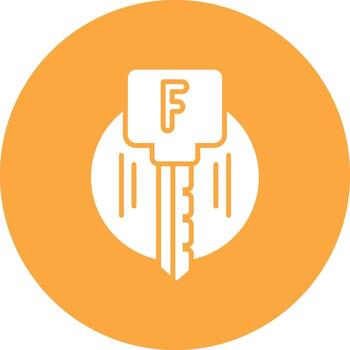 exterior llave popular color estilo vector