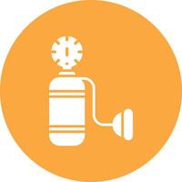 Oxygen Tank Interactive Icon Badge vector