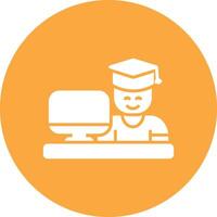 Student Color Enhanced Graphic vector