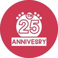 25th Anniversary Interface Sketch Art vector
