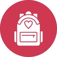 Backpack Geometric Shape Symbol vector