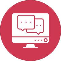 Chat Box Digital Abstract Form vector