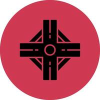 Road Intersection Abstract Web Element vector