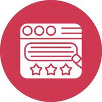 Rating Sleek Graphic Mark vector