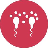Sperm Line Style Symbol vector