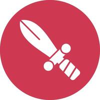 Sword Shadowed Icon Style vector