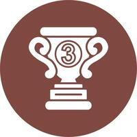 3rd Prize Subtle Shadow Icon vector