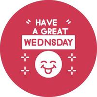 Wednesday Pop Color Style vector