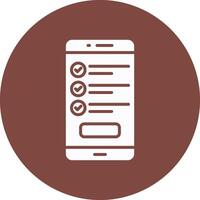 Checklist Shadowed Icon Style vector